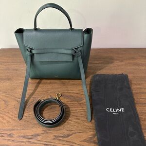 Celine Micro Belt Bag in "Amazone"